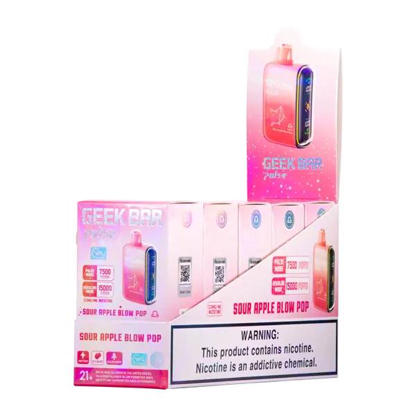 BUY 1 GET 1 FREE Sour Apple B-Burst Geek Bar Pulse | Vape Amazon India Geek Vape