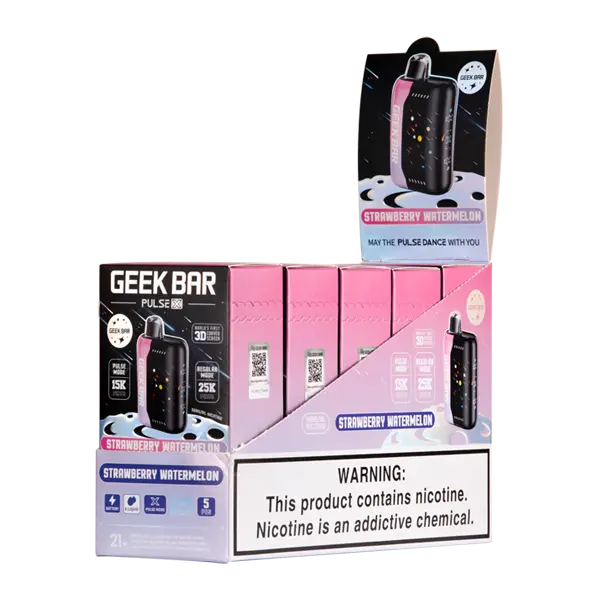 BUY 1 GET 1 FREE Strawberry Watermelon Geek Bar Pulse X 25K | Vape Amazon India Geek Vape