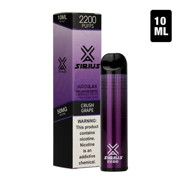 BUY 1 GET 1 FREE Crush Grape by Sirius | Vape Amazon India VaporLax