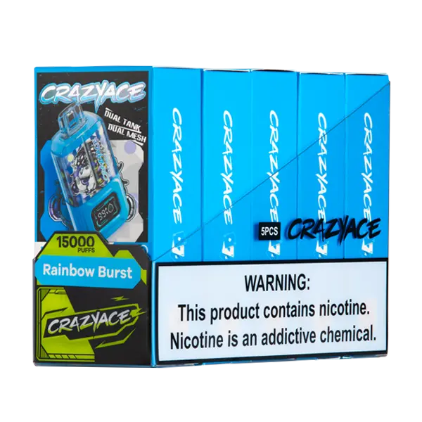 BUY 1 GET 1 FREE Rainbow Burst Crazy Ace B15000 | Vape Amazon India Crazy Ace
