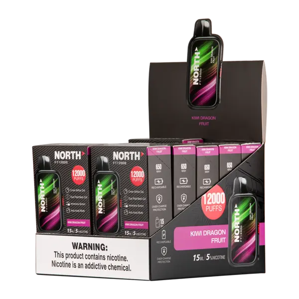 BUY 1 GET 1 FREE Kiwi Dragon Fruit North FT12000 | Vape Amazon India North