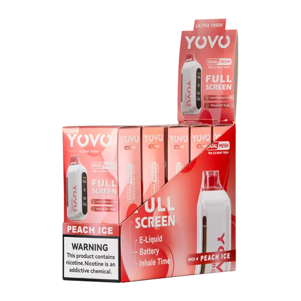 BUY 1 GET 1 FREE Peach Ice YOVO Ultra 18000 | Vape Amazon India Yovo