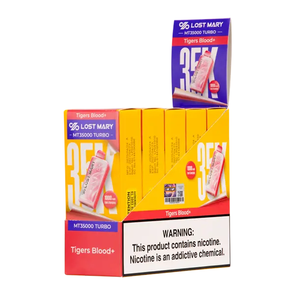 BUY 1 GET 1 FREE Tigers Blood Lost Mary MT35K Turbo | Vape Amazon India Lost Mary