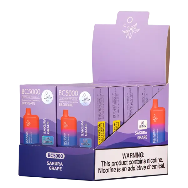 BUY 1 GET 1 FREE Sakura Grape BC5000 | Vape Amazon India EBCREATE