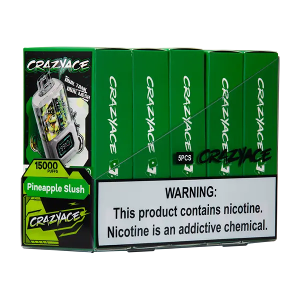BUY 1 GET 1 FREE Pineapple Slush Crazy Ace B15000 | Vape Amazon India Crazy Ace