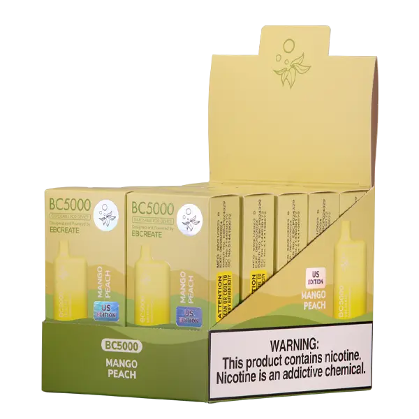 BUY 1 GET 1 FREE Mango Peach BC5000 | Vape Amazon India EBCREATE