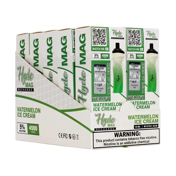 BUY 1 GET 1 FREE Watermelon Ice Cream Hyde Mag | Vape Amazon India Hyde Disposables