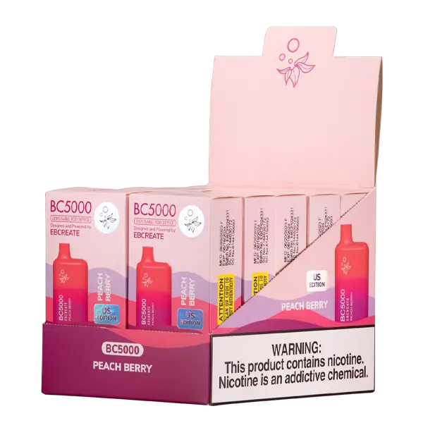 BUY 1 GET 1 FREE Peach Berry BC5000 | Vape Amazon India EBCREATE