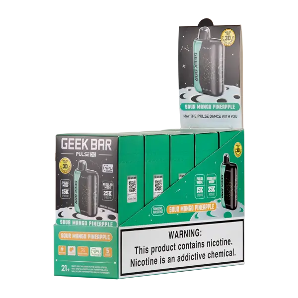 BUY 1 GET 1 FREE Sour Mango Pineapple Geek Bar Pulse X 25k | Vape Amazon India Geek Vape