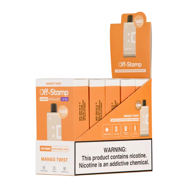 BUY 1 GET 1 FREE Mango Twist OFF STAMP SW16000 Disposable | Vape Amazon India Off Stamp