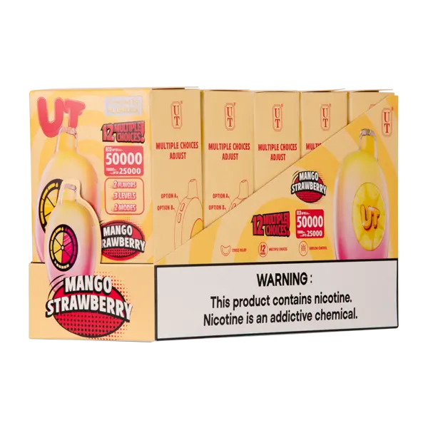 BUY 1 GET 1 FREE Mango/Strawberry UT 50K | Vape Amazon India UT Bar
