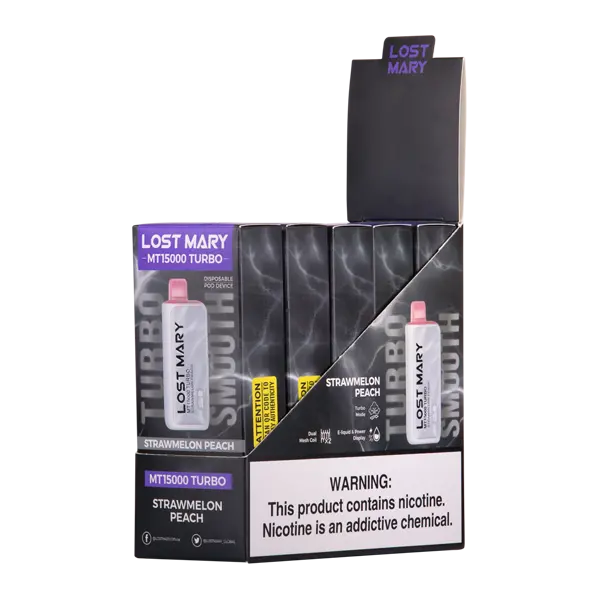 BUY 1 GET 1 FREE Strawmelon Peach Lost Mary MT15000 Turbo | Vape Amazon India Lost Mary