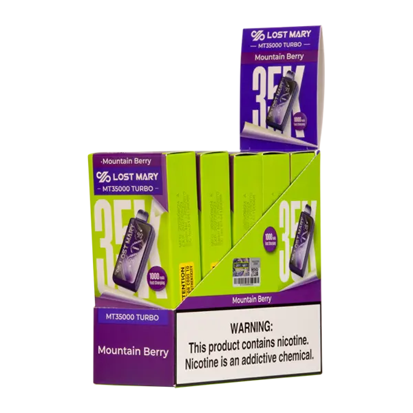 BUY 1 GET 1 FREE Mountain Berry Lost Mary MT35K Turbo | Vape Amazon India Lost Mary