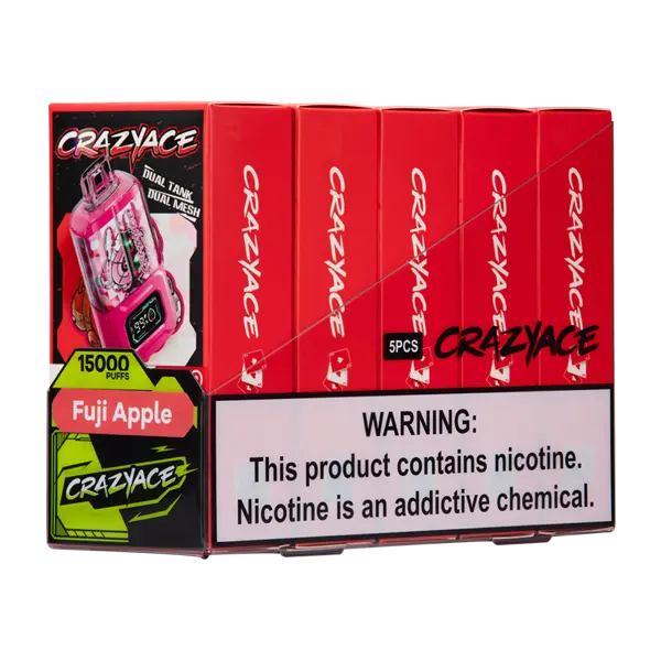 BUY 1 GET 1 FREE Fuji Apple Crazy Ace B15000 | Vape Amazon India Crazy Ace