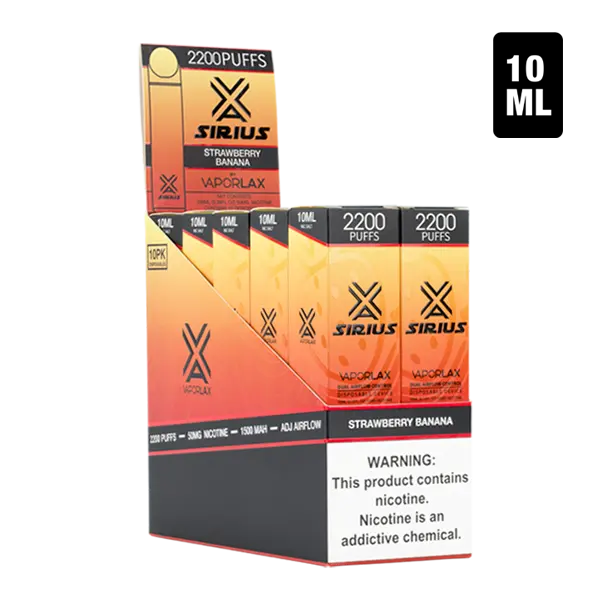 BUY 1 GET 1 FREE Strawberry Banana by Sirius | Vape Amazon India VaporLax